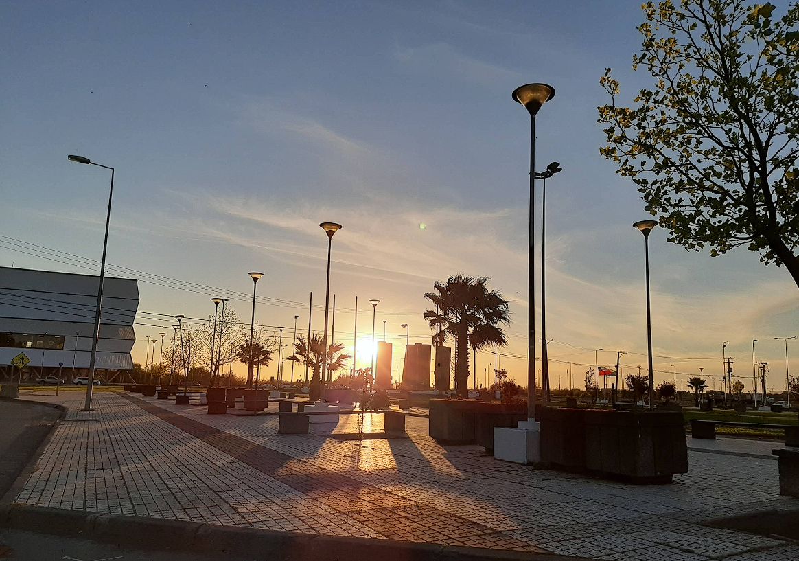 Atardecer en el Parque Bicentenario de Concepción